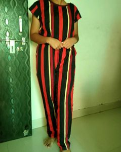 Striped Jumpsuit