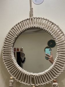 Macrame Circle Mirror