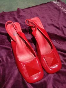 Red Heeled Slingbacks