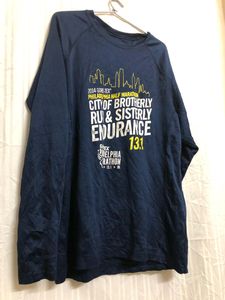 Blue Long Sleeve T Shirt