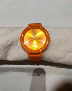 Vibrant Orange Wrist Watch