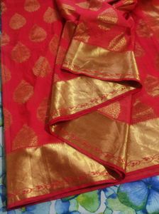 Red Bridal Kanchipuram Silk Saree