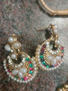 Pearl &amp; Stone Necklace Set