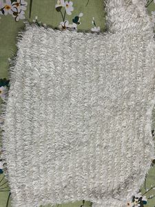 Fluffy White Pullover Sweater