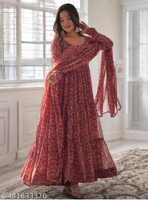 Viral Gown With Dupatta