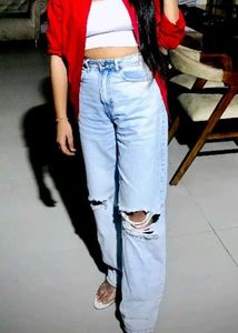 Ripped Light Wash Jeans