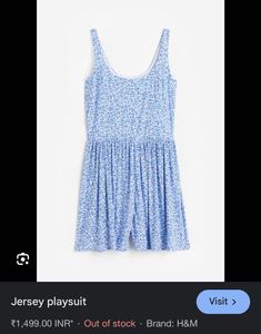 H&amp;M Jersey Playsuit