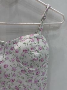 Floral Print corset dress - Ginger Brand