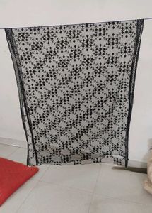 Black Embroidered Lace Fabric