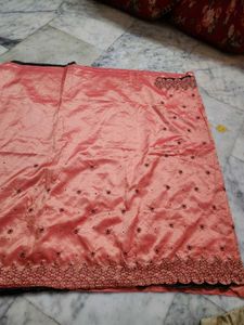 😍embroidery work saree 🥻 with blouse