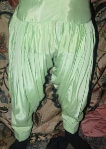 Creap Silk Green Suit+Dupatta