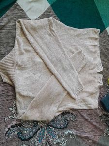 Beige Button-Down Cardigan