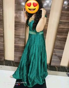 Emerald Green Anarkali Gown