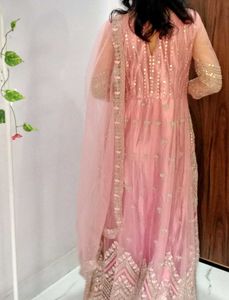 Royal looking Pink Ethnic Gown
