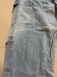 Light Wash Cargo Jeans
