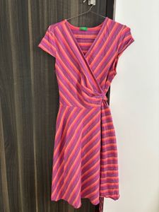 Striped Wrap Dress