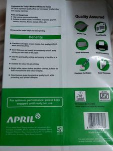 A4 Size White Paper