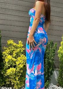 Trendy Marble Print Bodycon Dress