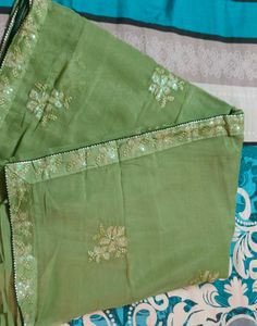 Olive Green Saree