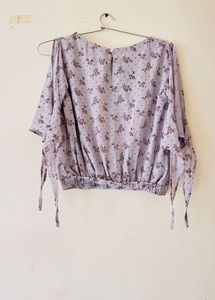 Floral Cold Shoulder Top