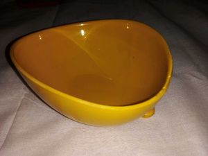 Brand New Yellow Soup Bowl.with A Spoon.