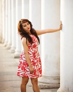 A Cute Red &amp; White Short Dress From Latin Quarter