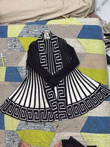 Stylish Black &amp; White Coat