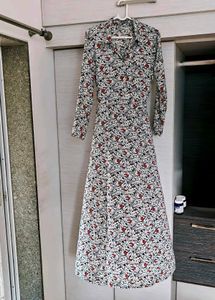 White Maxi Floral Dress