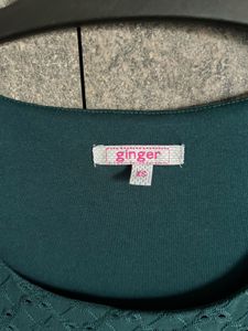 Ginger Eyelet Ruffle Hem Dress