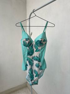 Tropical Print One-Piece Swimsuit