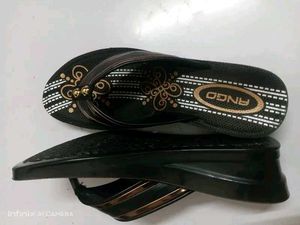 Elegant Black ANGO Flip-Flops