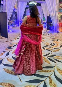 Red Embroidered Lehenga Choli Set