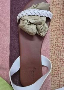 White Braided Sandals