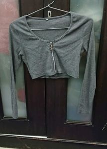 Gray Crop Top - Size 40