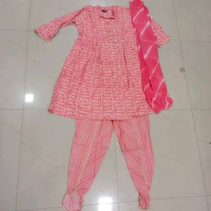 Dhooti Pattern 3pc Dress