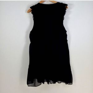H&amp;m Ruffled Black Dress