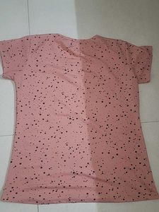 Cute Pink Polka Dot Tee