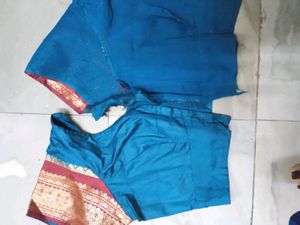 Saree With Stitched Designer Blouse