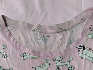 Dog Print Tee - Size Medium