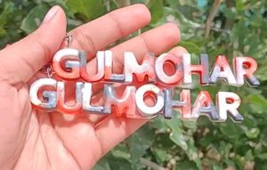 Resin Name Keychain Customized