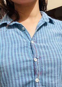 Striped Button-Down Shirt