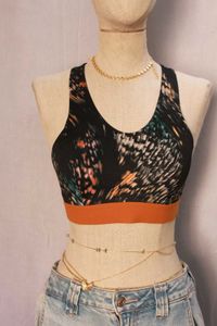 Printed Sports Bra