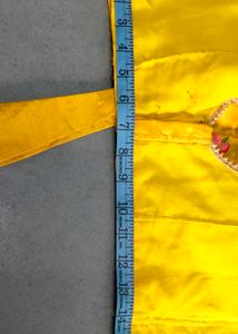 Yallow Lehnga Choli And Banarsi Dupatta
