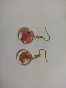 Floral Resin Drop Earrings 3 earings set
