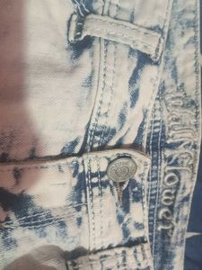 Distressed Denim Shorts