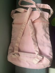 Small Pink Canvas Backpack
