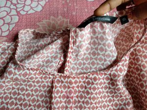 Printed Nude Top