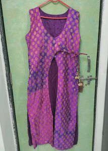 Elegant Purple Ethnic Dress