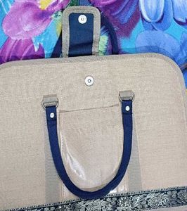 Elegant Beige Colour Jute Handbag