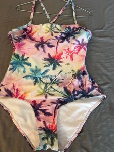 Tropical Palm Print Swimsuit